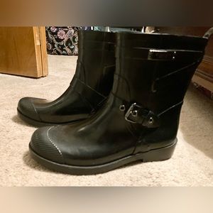 Coach rubber boots size 8